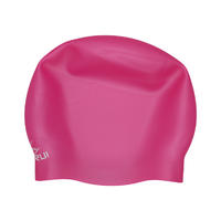 Training competition thicker seamless silicone swim cap