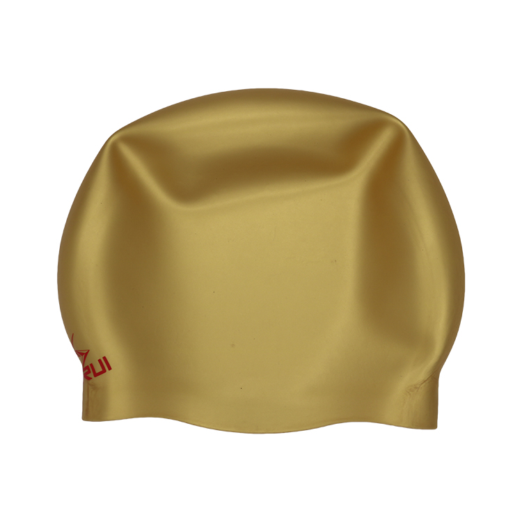 Custom competition large seamless silicone swim cap