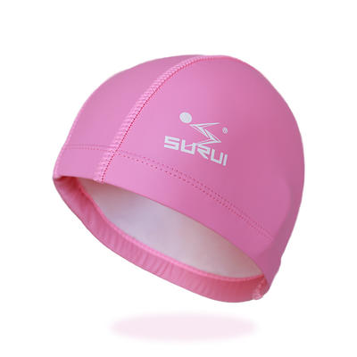 Children's PU coated swimming cap